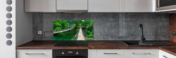 Konyhai dekorpanel Híd a folyón