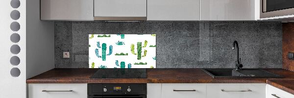 Konyhai hátfalpanel Kaktuszok