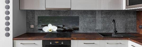 Konyhai falburkoló panel Orchidea