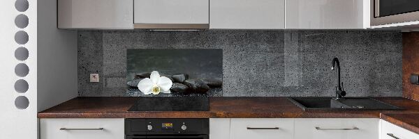 Konyhai falburkoló panel Orchidea