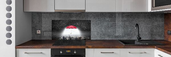 Konyhai falvédő Umbrella a város felett
