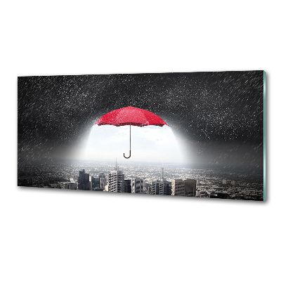Konyhai falvédő Umbrella a város felett