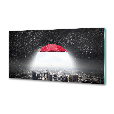 Konyhai falvédő Umbrella a város felett