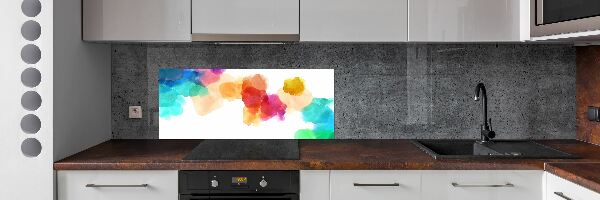 Konyhai fali panel Színes foltok