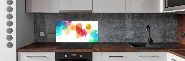 Konyhai fali panel Színes foltok