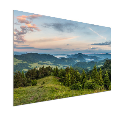 Konyhai dekorpanel Körkép a pieniny