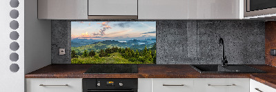 Konyhai dekorpanel Körkép a pieniny