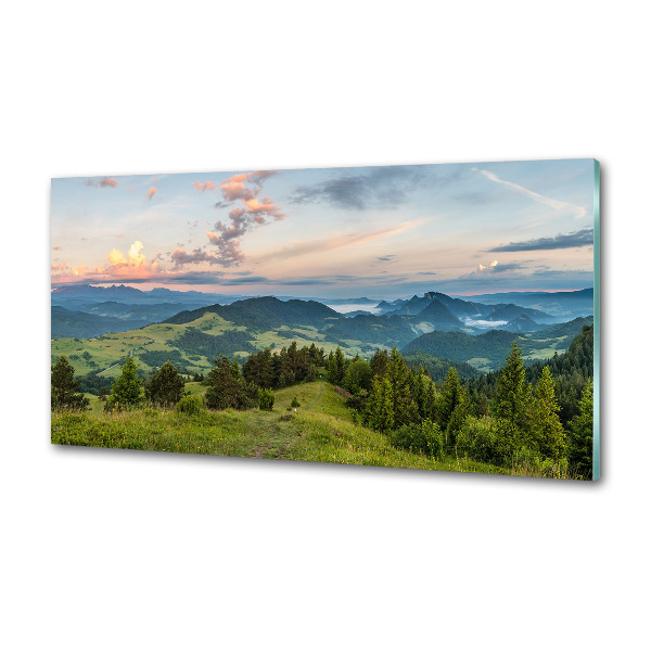 Konyhai dekorpanel Körkép a pieniny