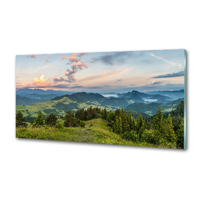 Konyhai dekorpanel Körkép a pieniny