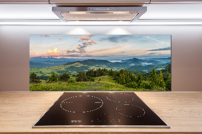 Konyhai dekorpanel Körkép a pieniny