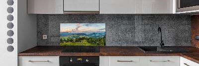 Konyhai dekorpanel Körkép a pieniny
