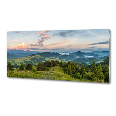 Konyhai dekorpanel Körkép a pieniny