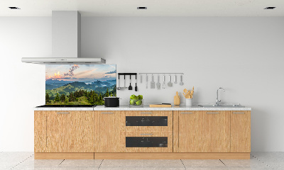 Konyhai dekorpanel Körkép a pieniny