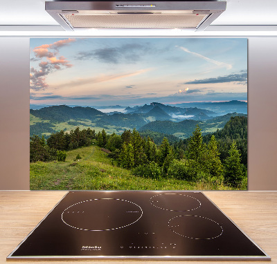 Konyhai dekorpanel Körkép a pieniny