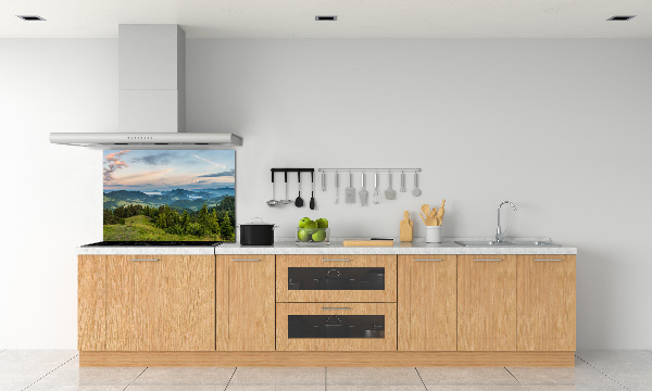 Konyhai dekorpanel Körkép a pieniny