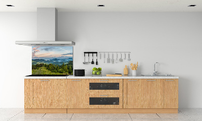 Konyhai dekorpanel Körkép a pieniny