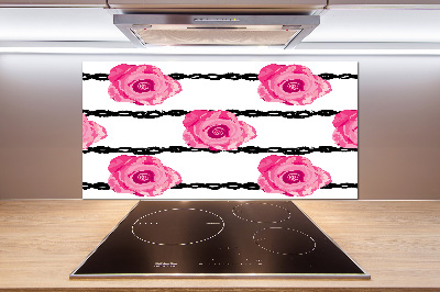 Konyhai hátfalpanel Roses