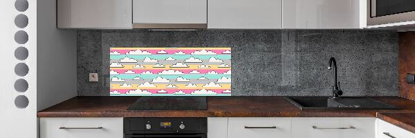 Konyhai falburkoló panel Felhő