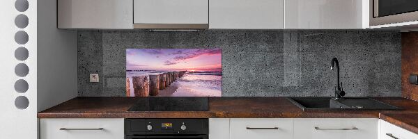 Konyhai dekorpanel Fa hullámtörő