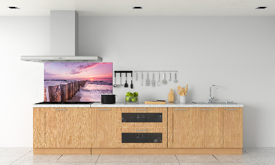 Konyhai dekorpanel Fa hullámtörő
