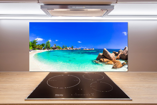 Konyhai dekorpanel Strand seychelles