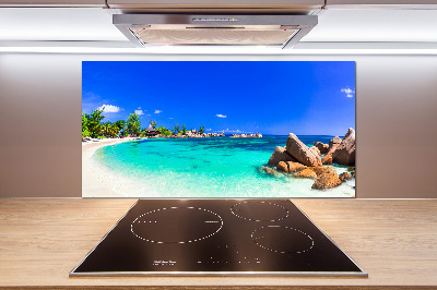 Konyhai dekorpanel Strand seychelles