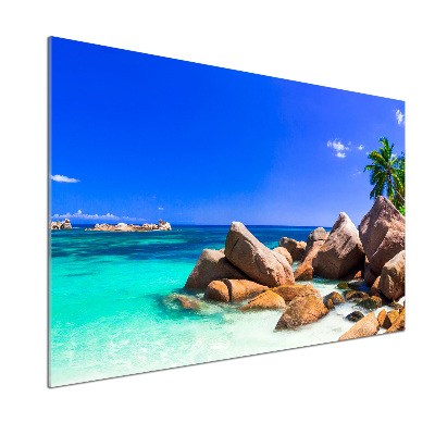 Konyhai dekorpanel Strand seychelles