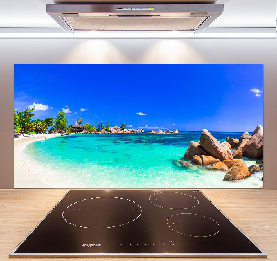 Konyhai dekorpanel Strand seychelles