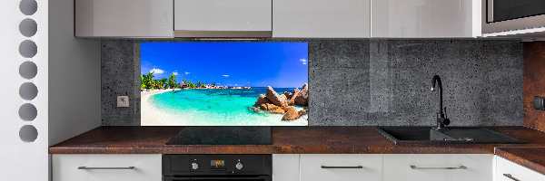 Konyhai dekorpanel Strand seychelles