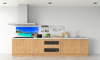 Konyhai dekorpanel Strand seychelles