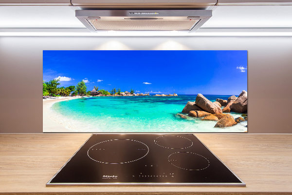 Konyhai dekorpanel Strand seychelles