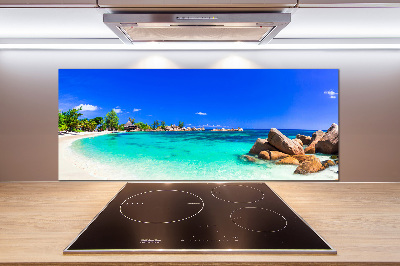 Konyhai dekorpanel Strand seychelles