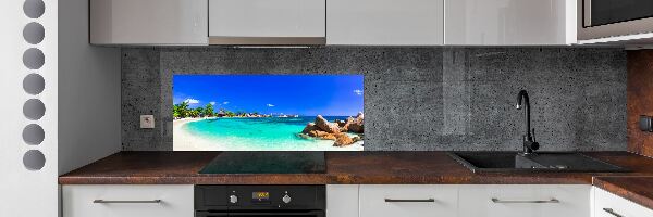 Konyhai dekorpanel Strand seychelles