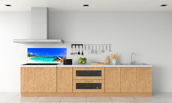 Konyhai dekorpanel Strand seychelles