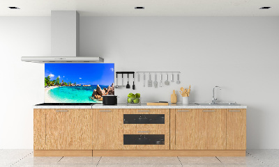 Konyhai dekorpanel Strand seychelles