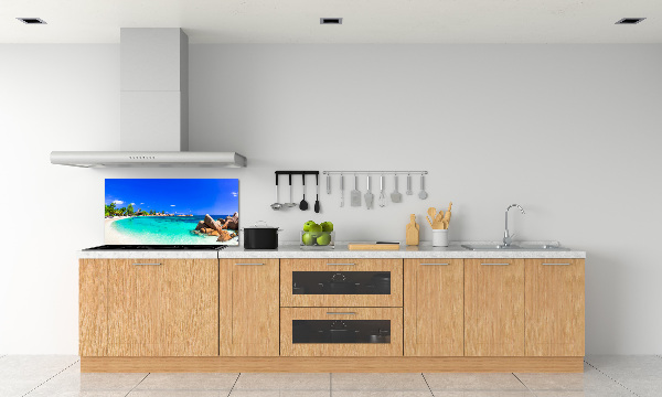 Konyhai dekorpanel Strand seychelles