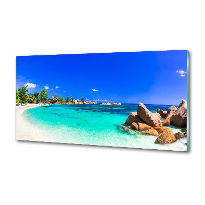 Konyhai dekorpanel Strand seychelles