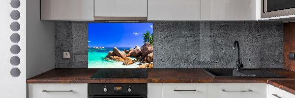 Konyhai dekorpanel Strand seychelles