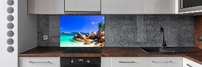 Konyhai dekorpanel Strand seychelles