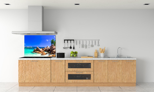 Konyhai dekorpanel Strand seychelles