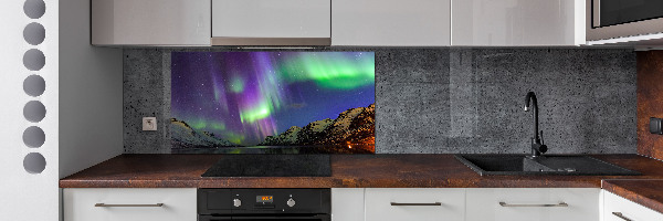 Konyhai dekorpanel Aurora borealis