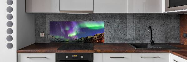 Konyhai dekorpanel Aurora borealis