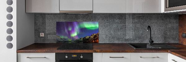 Konyhai dekorpanel Aurora borealis