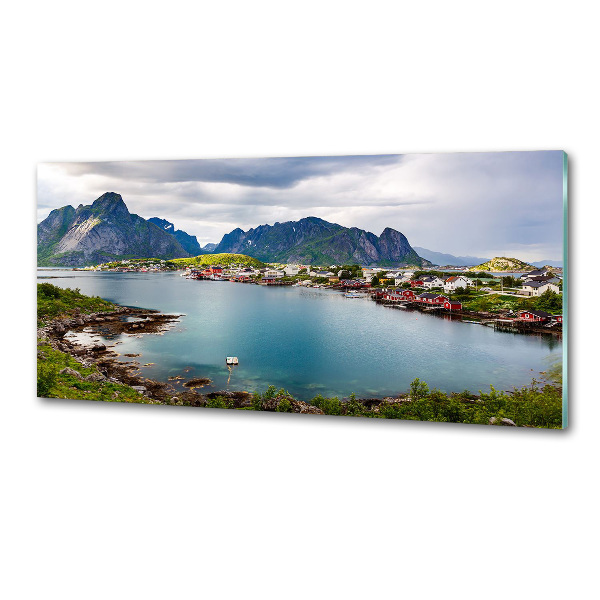 Konyhai dekorpanel Lofoten norvégia