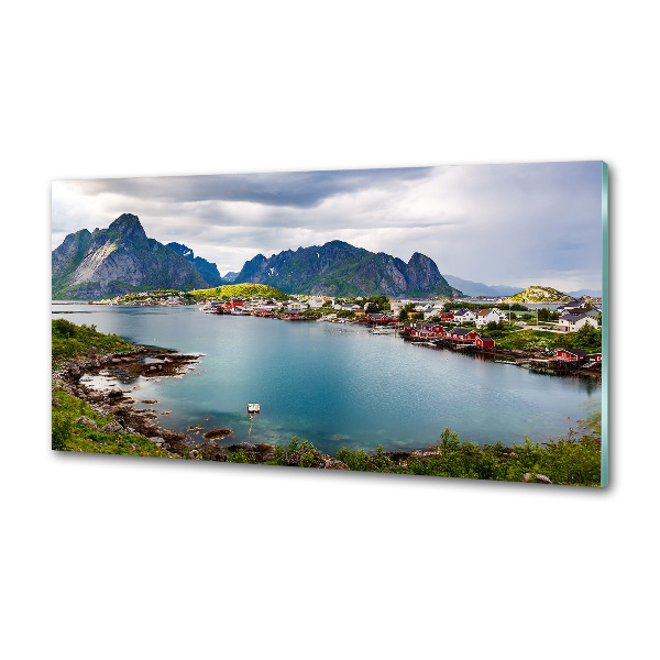 Konyhai dekorpanel Lofoten norvégia