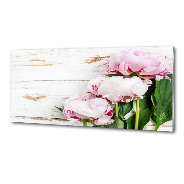 Konyhai falburkoló panel Peonies