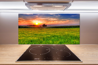 Konyhapanel Sunset meadow