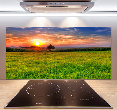 Konyhapanel Sunset meadow