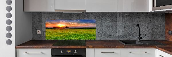 Konyhapanel Sunset meadow