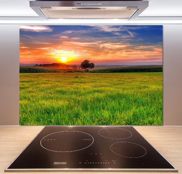 Konyhapanel Sunset meadow